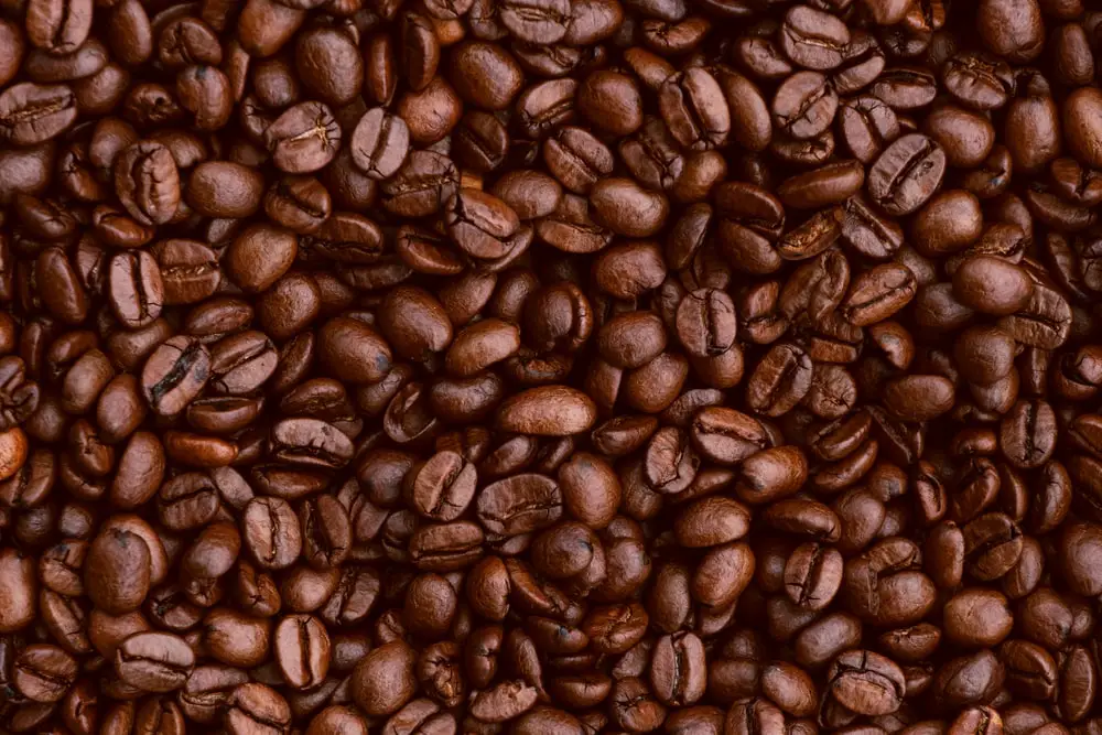 Coffee beans saturated color picture beautiful background