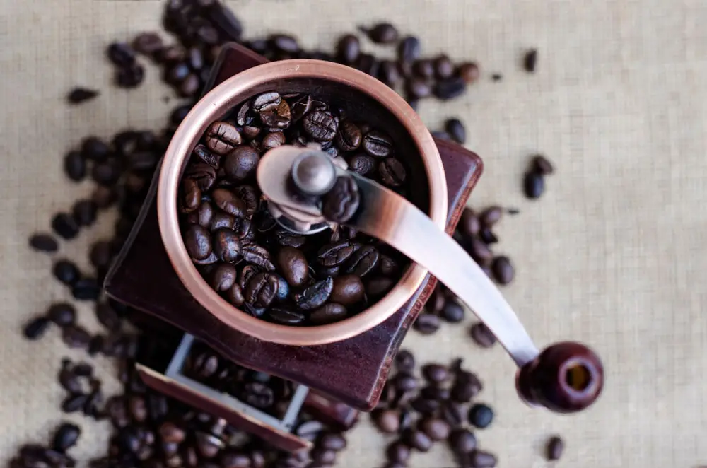 coffee-beans-wooden-grinder