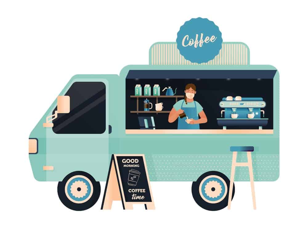 how much is a coffee truck in korea