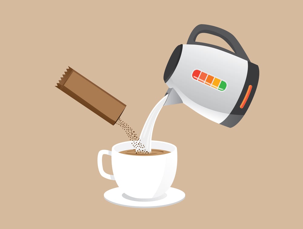 making-instant-coffee-pour-hot-water