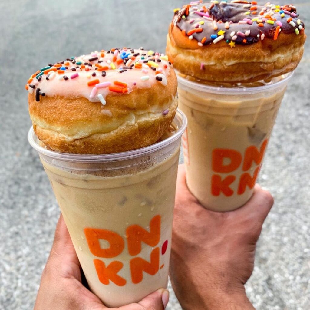 how to get free medium drink dunkin donuts